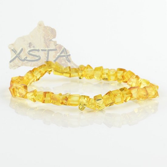 Lemon amber color bracelet